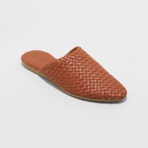NEW Universal Thread Elora Mules Cognac Sz 9